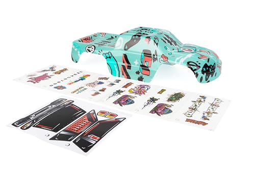 SummitLink Custom Body Graffiti Blue Compatible for 1/10 Stampede 4x4 VXL 2WD Slayer RC Car or Truck (Truck not Included) ST-GB-01