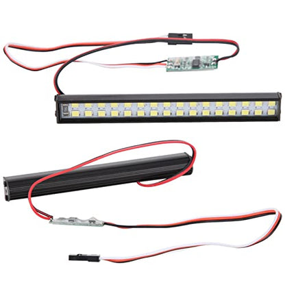 Pilipane 32pcs Lamp Beads RC Car Roof Lamp, RC Crawler Light Bar Roof Lamp Kit and Universal LED Light Bar Accessory Model car Parts, LED Light Bar Kit （ 3.9 x 0.5 x 0.5in）