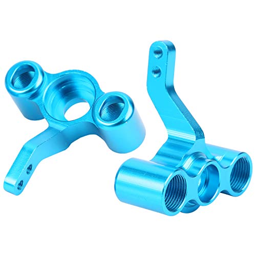 Aluminum Alloy Front Steering Knuckle 122011(02165) CNC Machined Upgrade Parts for HSP 1/10 RC Car 94122 94188 (Blue)
