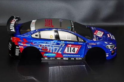 1/10 Scale RC Drift Racing Touring On Road Car Painted Body Shell, Spoiler Included, Pre-Cut, 258mm Wheelbase (Subaru STI Style) - color: Subaru Sti Style