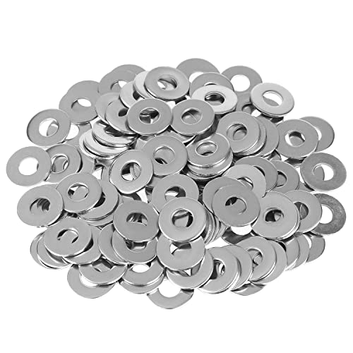 HELIFOUNER 100 Pieces M8x20x1.5mm Fender Washers, 304 Stainless Steel Large Fender Washers, Inner Diameter 8mm, Outer Diameter 20mm, Thickness 1.5mm - size: M8x20x1.5mm