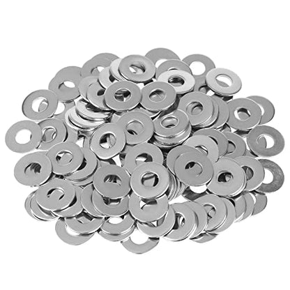 HELIFOUNER 100 Pieces M8x20x1.5mm Fender Washers, 304 Stainless Steel Large Fender Washers, Inner Diameter 8mm, Outer Diameter 20mm, Thickness 1.5mm - size: M8x20x1.5mm