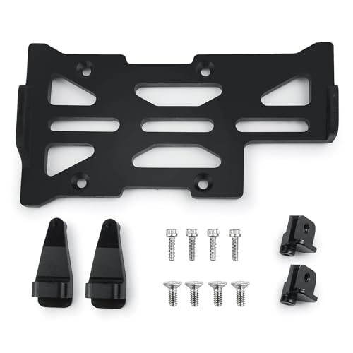 Low Center of Gravity Conversion Kit Fixed Battery Mounting Plate 2mm Battery Holder for 1/24 RC Crawler Car SCX24 Upgrades Accessories, Black