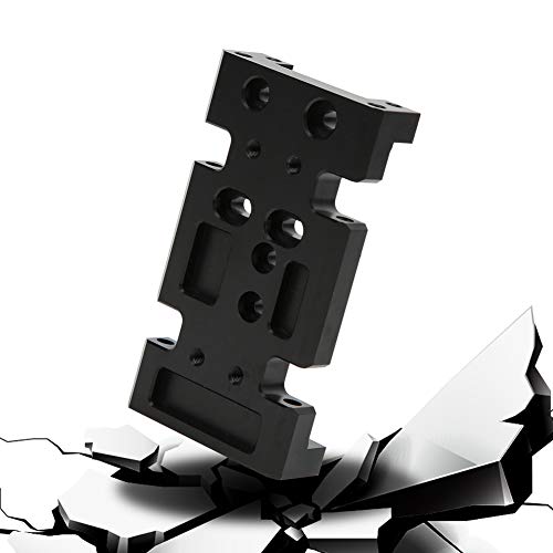 Metal Bottom Plate for HSP94180 to D90 1:10 RC Crawler, RC Gearbox Mount Baseboard Compatible with D90 SCX10 Transfer Case, Durable Aluminum Lower Chassis Part for Off - Road Climb