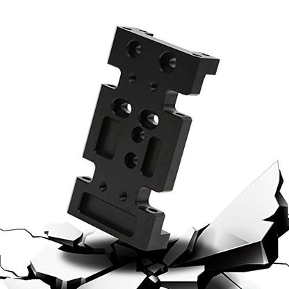 Metal Bottom Plate for HSP94180 to D90 1:10 RC Crawler, RC Gearbox Mount Baseboard Compatible with D90 SCX10 Transfer Case, Durable Aluminum Lower Chassis Part for Off - Road Climb