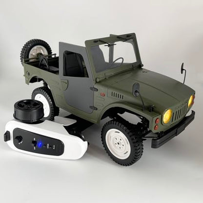 WPLDEWAN WPL C84 RC Rock Crawler RC Truck 4x4 Jimny RTR Remote Control Truck Off Road 1/10 Scale All Terrain Hobby Car with 370 Motor Proportional Throttle Steering Leaf Spring Chassis