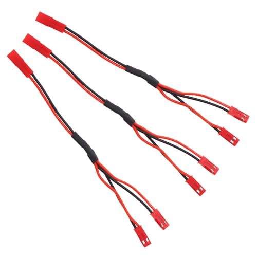 9Pcs 22AWG JST Plug Splitter Cable Male Female Y Harness Wire Fit for Traxxas TRX-4 RC Car Crawler Truck Cooling Fan ESC Battery Motor, Male to 2 Female, Female to 2 Female, Female to 2 Male Y Harness