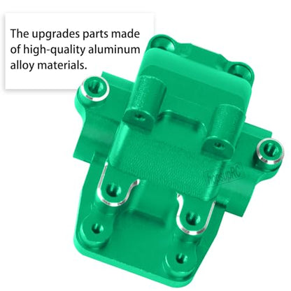 Alloy Gearbox Transmission Case Front&Rear Differential Housing for 1/18 LaTrax Teton Desert Prerunner Rally,Wave Box Gearbox Hops Up,SST-Replaces Part 7530(Green) - color: Green(2pcs)