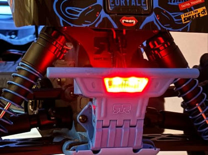 RC Car LED Light Kit: Front White Headlights & Rear Red Taillight Bar for Arrma Gorgon 4WD MT 1/10 Scale - Full LED Lights Upgrade Accessories