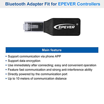 EPEVER BLE Adapter Accessories for MPPT Solar Charge Controller (EPEVER-BLE-RJ45-D) - style: EPEVER (BLE RJ45 D)