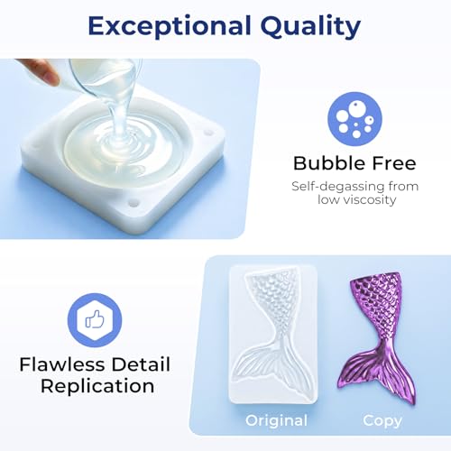 Nicpro 92oz Silicone Mold Making Kit, 15A Platinum Liquid Silicone Rubber | Flexible Silicone Molds Maker Mix Ratio 1:1 for Casting 3D Resins Candle Soap Molds DIY with 12 Mica Powder, Mixing Cups - size: 92oz