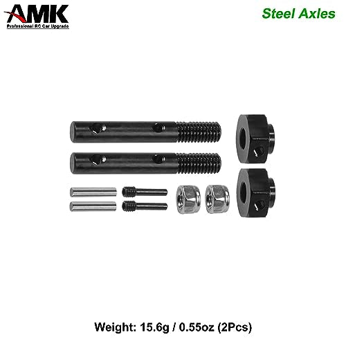 Thicker UTB10 Portal Stub Axles Harden Steel Capra Drive Shaft 1/10 Scale Accessories for RC Rock Crawler Axial Capra 1.9 SCX10 III Upgrades(1 Set(2Pcs)) - color: 1 Set(2pcs)