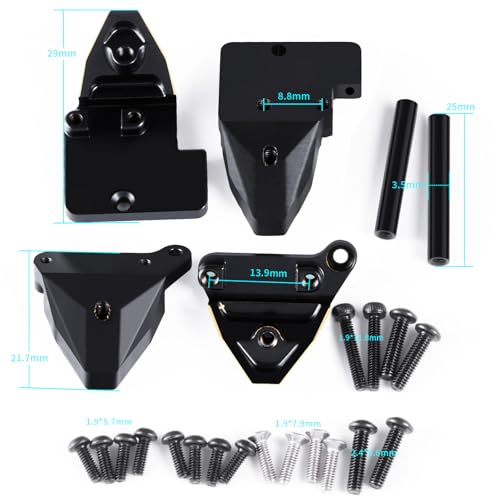 Brass RC Shock Towers Mount Front & Rear Shock Tower Bracket | Upgrade Parts, For 1/18 Tra-xxas TRX4M K10 F150, RC Crawler Car