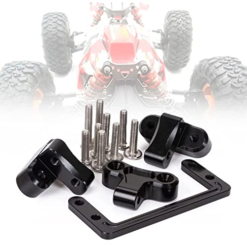 kingsea Metal Transmission Gearbox Carbon Fiber Frame Rails Compatible with 1/10 RC Crawler LCG Chassis Axial SCX10 II Upgrade(Servo Panhard Mounts)