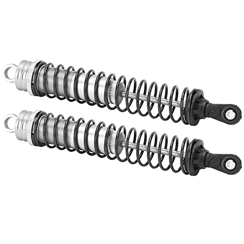 RC, Oil Filled Adjustable Damper with Elastic Spring 144mm for RC Crawlers Off Road Vehicles Trail Rock Crawling Racing - color: Silver