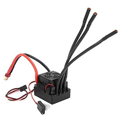 3660 3800KV Brushless Motor with 80A ESC and Aluminum Radiator Combo Set, Waterproof RC Motor for 1/8 Scale Remote Control Car, Includes Programming Card and Cooling Fan