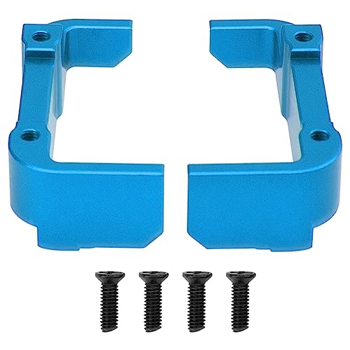 Metal Motor Mount Holder & Battery Mount Support Compatible with Wltoys 144001 144002 124016 124017 124019 124018 RC Car (Blue) - color: Blue