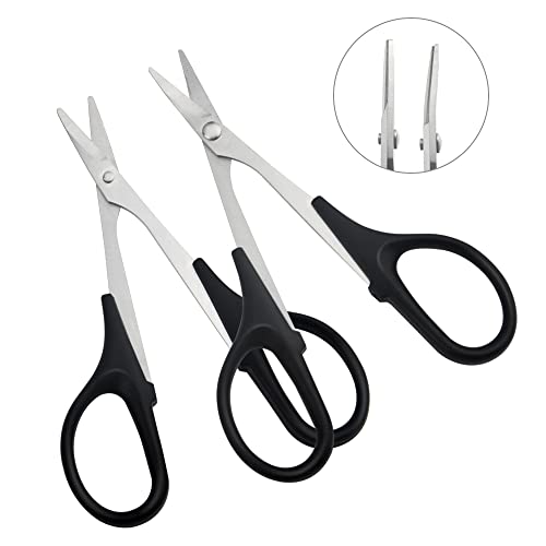 3Pack RC Body Reamer Hole Puncher with Curved and Straight Scissors RC Car Body Mounting Wide Body Kit for 0-14mm Hole Punching and Trimming (Round-Shell-Blue)