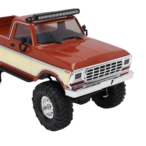 1/16 RC Truck, 2.4G Remote Control Off Road Crawler Toy with System and Shock Absorption, for Boys Kids Adults Birthday (Brown) - color: Brown