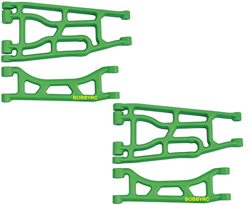 RPM A-Arm Set Front OR Rear Upper Lower Suspension Arms (Not Compatible with Wide Arm kit)(Green) for Traxxas X-Maxx