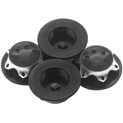 4Pcs ShareGoo Aluminium Wheel Hub Cover Nut Anti-dust Cover 17mm Self-Lock Hex Nut Adapter Compatible with Traxxas Hobao Team-C Losi HSP Redcat 1/8 RC Car Truck