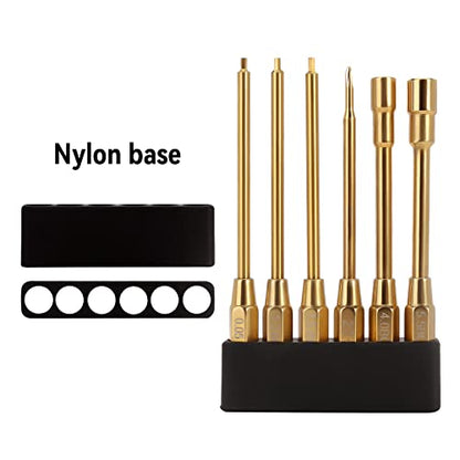 INJORA 6-in-1 Hex Screwdrivers Nut Drivers RC Tool Kit for FCX24 SCX24 AX24
