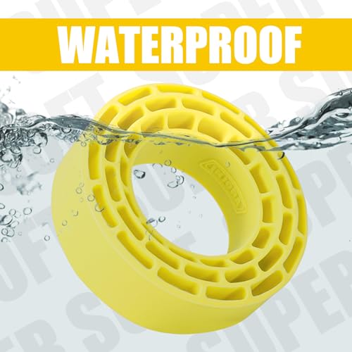 INJORA Silicone Rubber Inserts for 68-72mm 1.3" Tires, Yellow, 1370 - color: Yellow