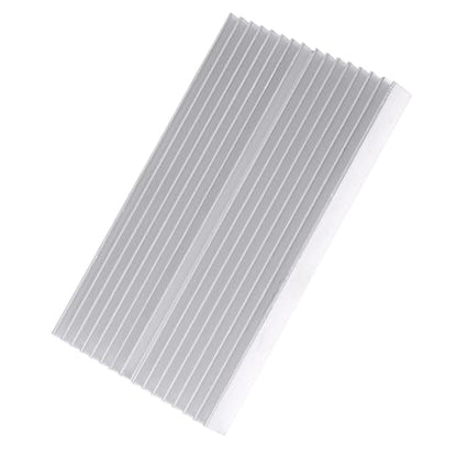 Aluminum Heatsink, Grille Shape Heat Sink Cooling Fin for IC LED Power Transistor 100X60X10mm 16 Teeth