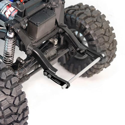 OGRC Adjustable 1/10 RC Bumper Mount Aluminum Alloy Front & Rear Bumper for TRX4 TRX6 Axial SCX10 Element Enduro Gen7 Gen8 1/10 RC Crawler Car (Black) - color: Black