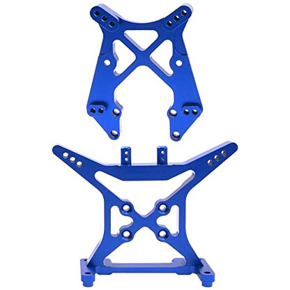 ShareGoo Aluminum Alloy Front & Rear Lower Suspension A-Arms Set Shock Tower Compatible with Horizon ECX 1/10 2WD Ruckus Axe Brutus Circuit AMP MT/DB Crush RC Car Buggy Tuck (Blue)