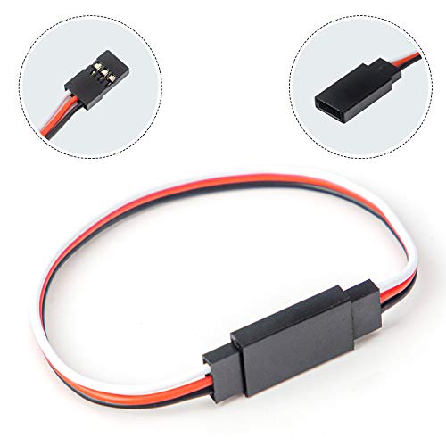 30 Pcs 3-Pin Extension Cable Cord Male to Female Lead Wire Connectors for Servo Extension Connection Control Board Remote Control Parts - 5 Sizes