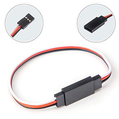 30 Pcs 3-Pin Extension Cable Cord Male to Female Lead Wire Connectors for Servo Extension Connection Control Board Remote Control Parts - 5 Sizes