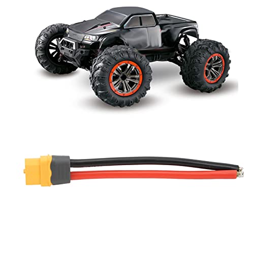 HUIOP XT60H Plug Female Connector Durable Copper 12AWG Cable for RC Lipo Battery FPV Drone Safety Kit for Various RC Model Cars, Airplanes, Boats