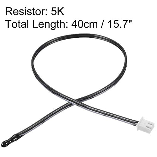 uxcell 2 Pcs 5K NTC Thermistor Probe 15.7 Inch Epoxy Sensitive Temperature Temp Sensor for Air Conditioner - style: 5K