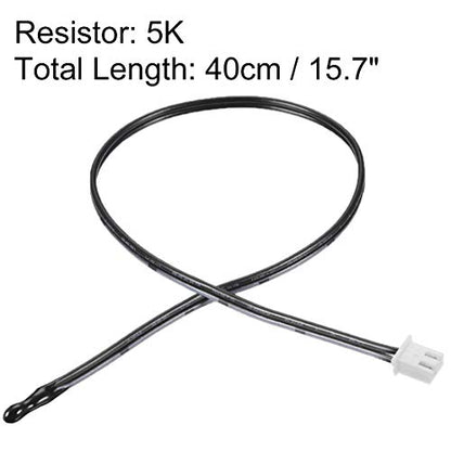 uxcell 2 Pcs 5K NTC Thermistor Probe 15.7 Inch Epoxy Sensitive Temperature Temp Sensor for Air Conditioner - style: 5K