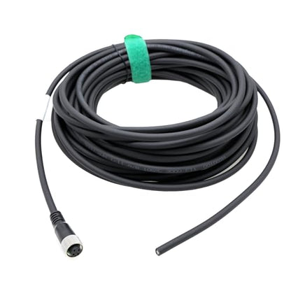 M12 A-Coded 4-pin Female Power Supply Cable to Open for Absolute Encoder Multiturn Industrial Automation DeviceNet CANopen IO Module Fieldbus 100m - color: 4 pin female to open, size: 100m