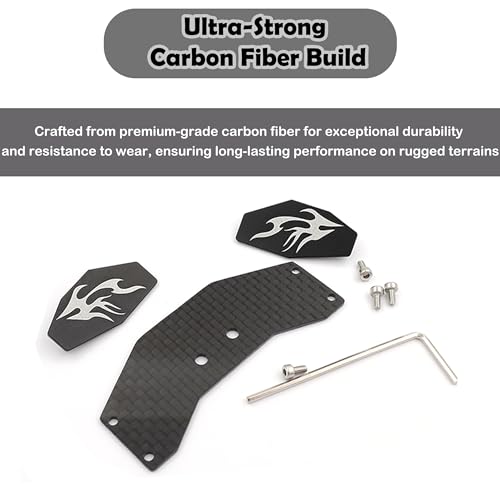 Carbon Fiber RC Tail Wing for Losi 1/24 Micro-B 2WD Buggy RC Car(Black) | Carbon Fiber RC Tail Wing,RC Car, Upgrade Parts,Easy Installation - color: Black