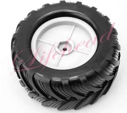 Lifehead 1/16 RC Monster Truck Snow Sand Tires for 1/12 1/14 1/16 RC Off Road Monster Truck TRAXXAS E-REVO SUMMIT Tamiya Losi HBX 16889 S1601/12mm Hex/OD 100mm - color: White