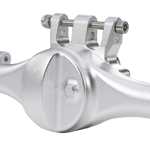 F10T Aluminum Front Rear Straight Axle Complete for 1/10 RC Crawler Axial SCX10 II Vanquish VS4-10 Phoenix F10T Upgrade Parts (Silver Set) - color: Silver Set