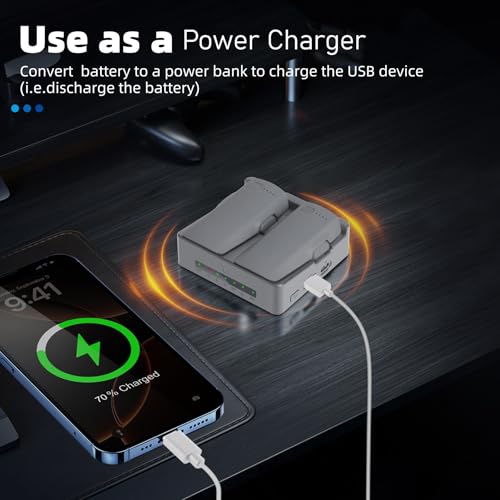 Taoke Two-Way Parallel Charging Hub Compatible with DJI Neo 2 | Fast USB Output Power Source Charger for Neo 2 Parallel Battery Charger with Storage Mode