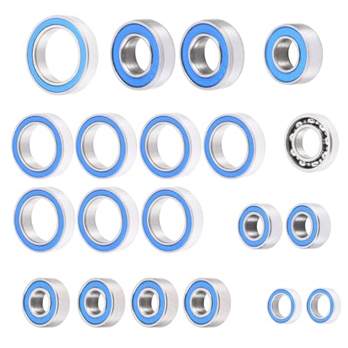20Pcs Steel Rubber Sealed Bearings Kit for Tra-xxas Mini Maxx XRT | Slash 4X4 Short Course 1/16 RC Car Upgrade
