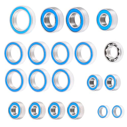 20Pcs Steel Rubber Sealed Bearings Kit for Tra-xxas Mini Maxx XRT | Slash 4X4 Short Course 1/16 RC Car Upgrade