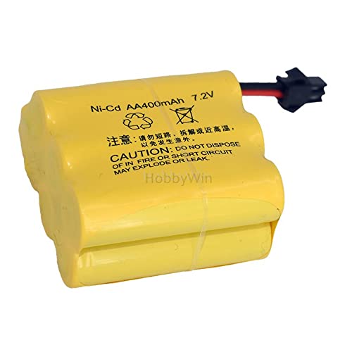 7.2V 400mAh NiCD Battery SM-2P Rev Male Plug for RC Model Buggy Car Truck Racing Speed Boat