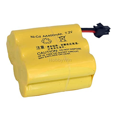 7.2V 400mAh NiCD Battery SM-2P Rev Male Plug for RC Model Buggy Car Truck Racing Speed Boat