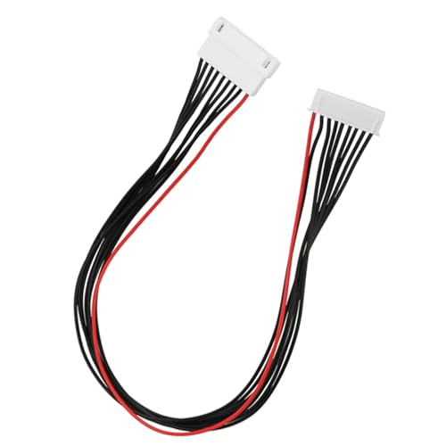 LiPo Balance Extension Wire, Plastic Metal JST XH 8S Balance Plug Extension Wire Set, 10 Pack 30cm Length, for LiPo Battery Charging RC Car Plane Replacement