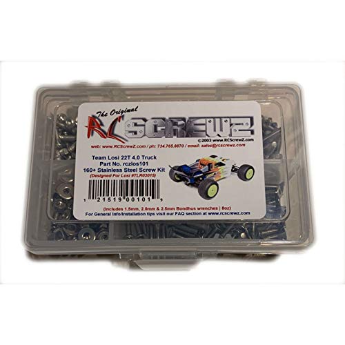 LOS101 - RCScrewZ Stainless Steel Screw Kit los101 Compatible with Team Losi 22-T 4.0 2wd (TLR03015)