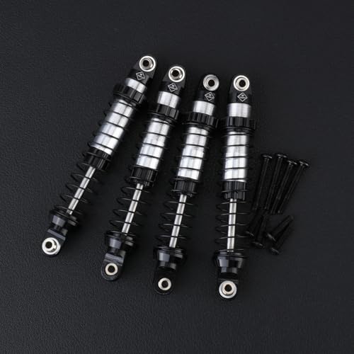 UTB18 Shocks 92MM Long Travel Shocks Absorber for Axial Capra UTB18 Upgrades Trail 4WD 1/18 RC Crawler - color: Black