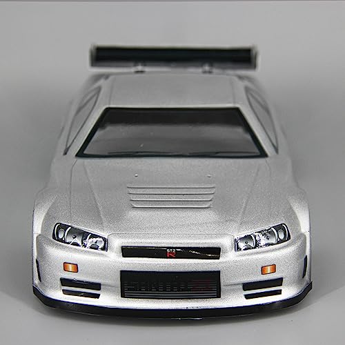 SANTAIZI 1/16 RC GTR34 Cruiser Car Shell Clear Body Shell RC Shell for 1:16 RC Hobby Drift Touring Hsp Yokomo MST Tamiya
