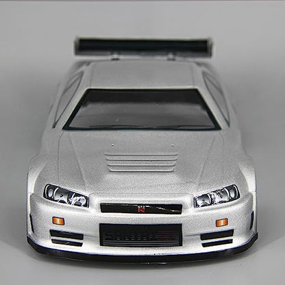 SANTAIZI 1/16 RC GTR34 Cruiser Car Shell Clear Body Shell RC Shell for 1:16 RC Hobby Drift Touring Hsp Yokomo MST Tamiya