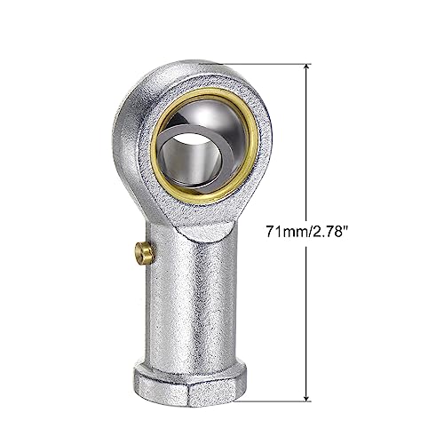 uxcell PHSB8 1/2 Inch Female Rod End Bearing Set - 2pcs of 1/2-20 Left and Right Hand Thread Rod Ends with Jam Nut - size: 1/2